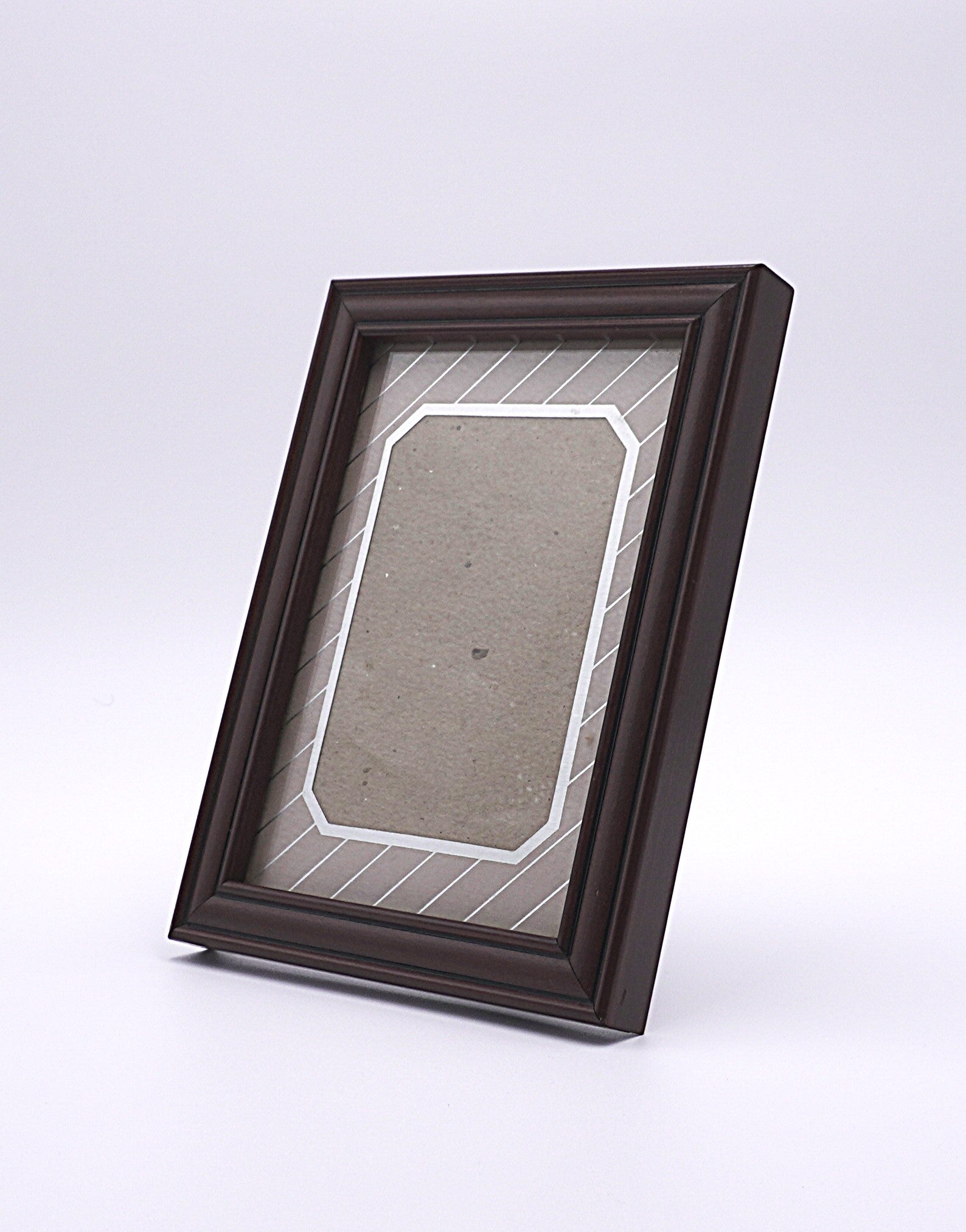 Classic Dark Wood Tabletop Picture Frame