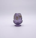 Vintage Fenton Amethyst Koi Fish Fairy Lamp