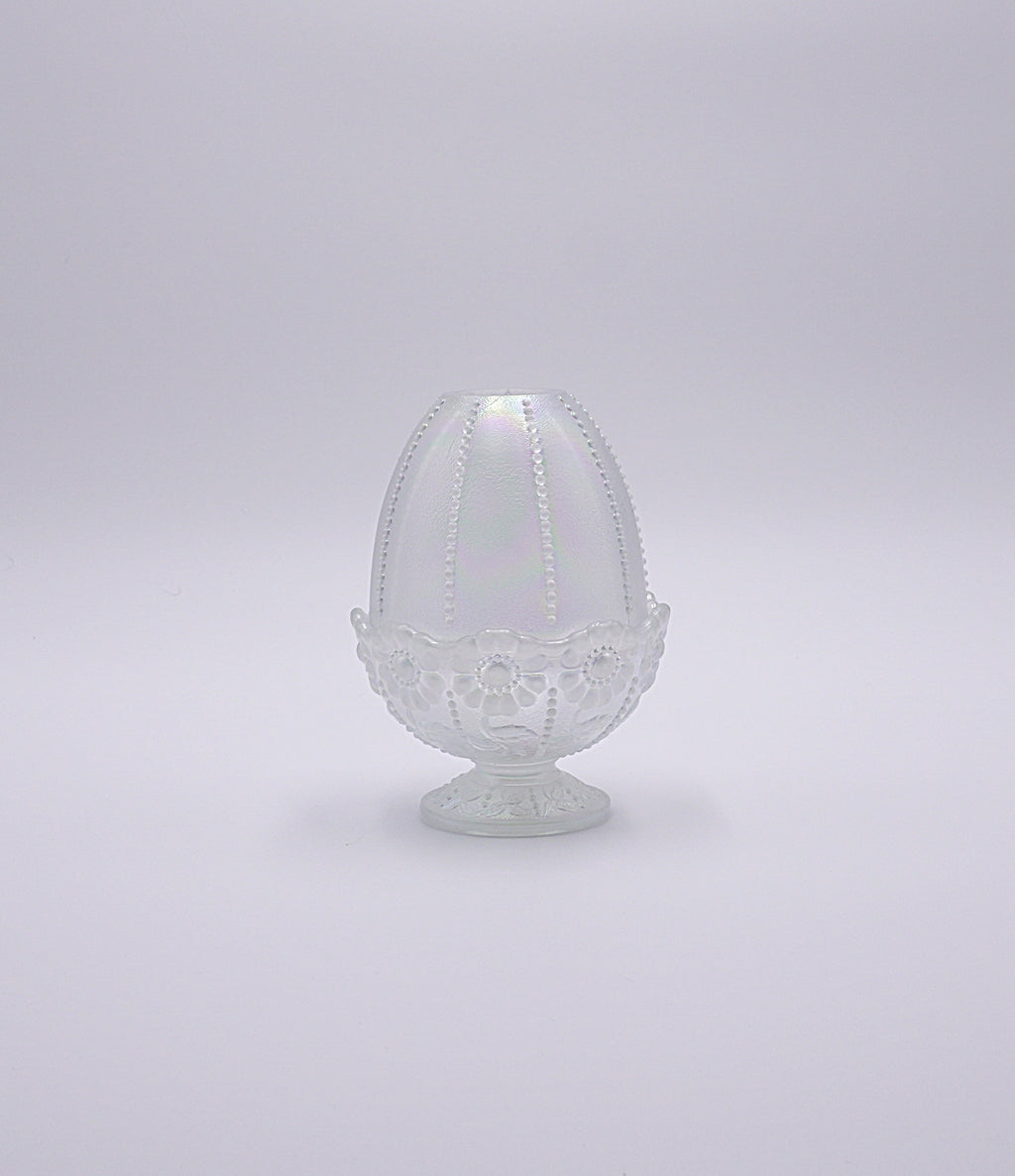 Vintage Fenton Iridescent Satin Fairy Lamp