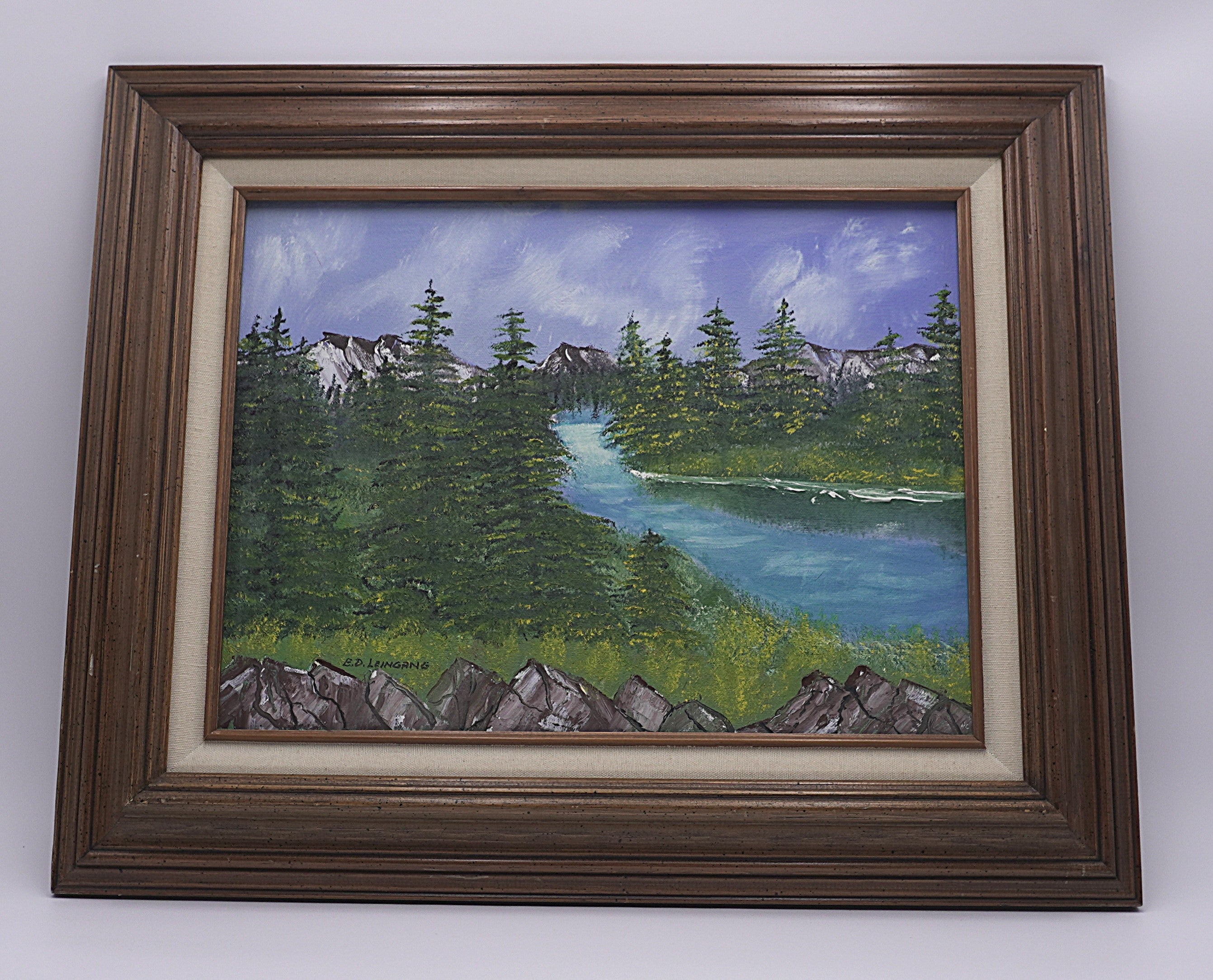 Vintage Ed Leingang Landscape Painting