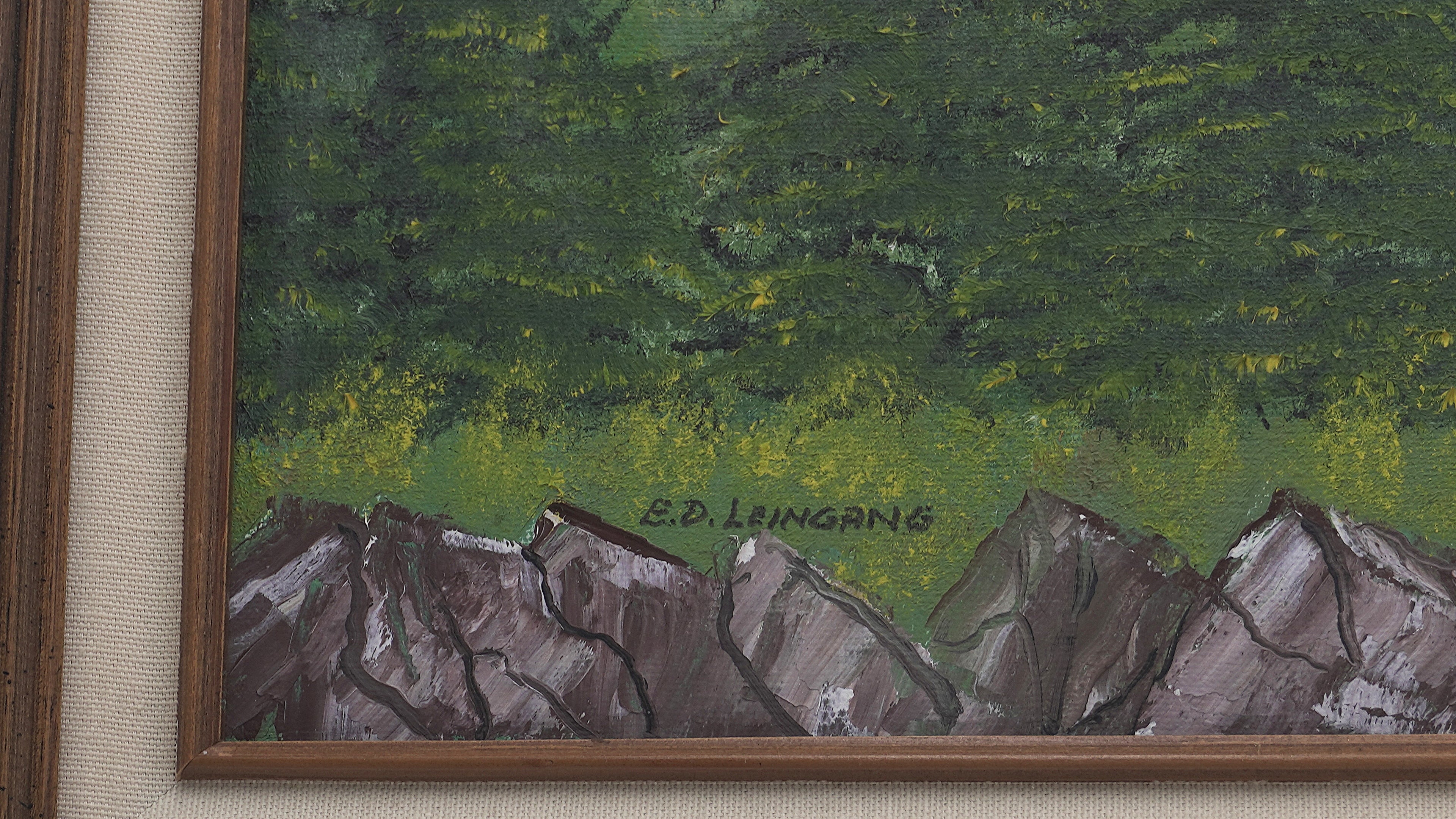 Vintage Ed Leingang Landscape Painting