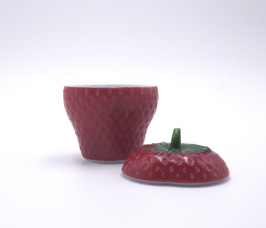 Hazel Atlas Milk Glass Strawberry Jam Jar