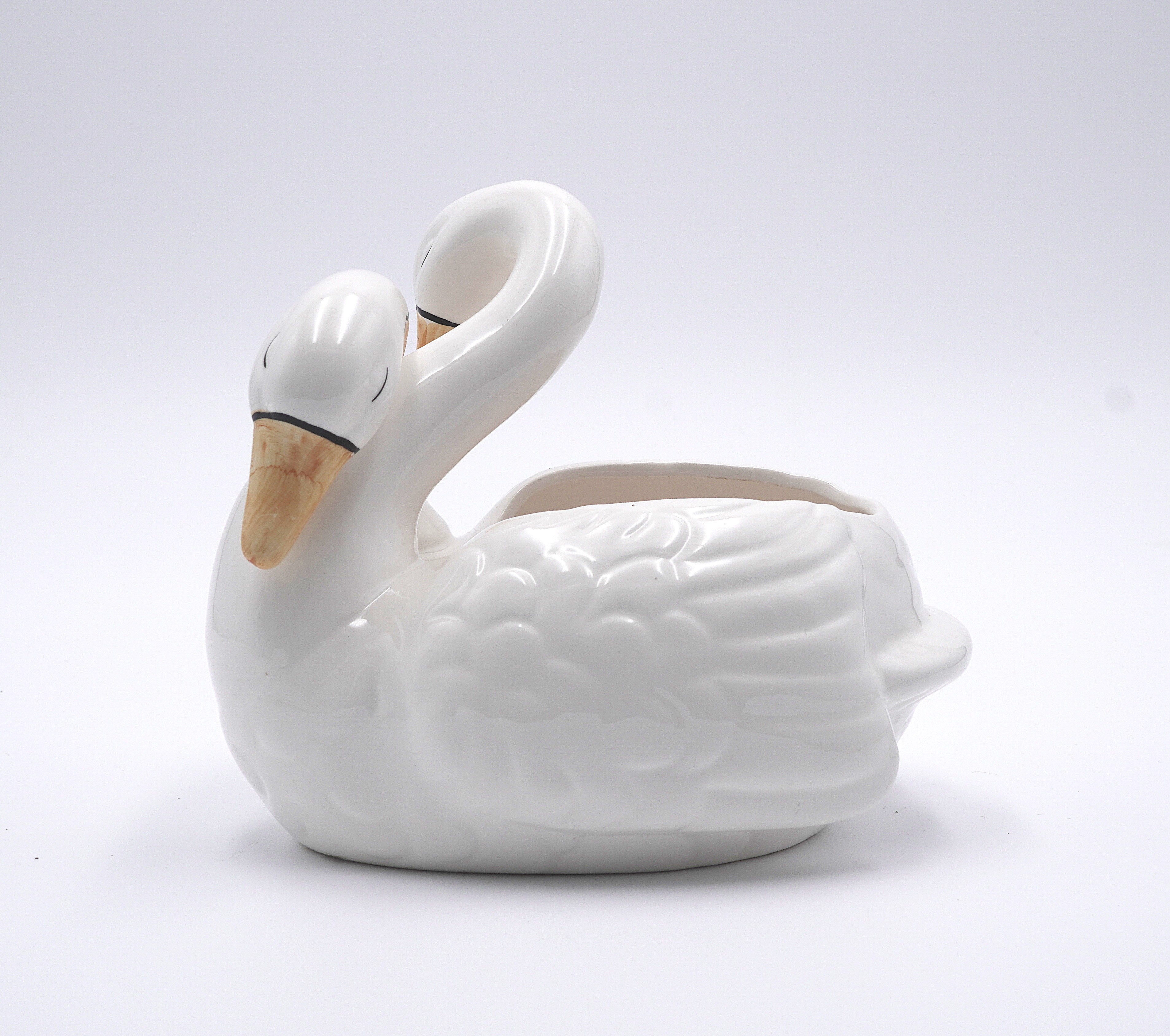 Vintage Double Swan Planter