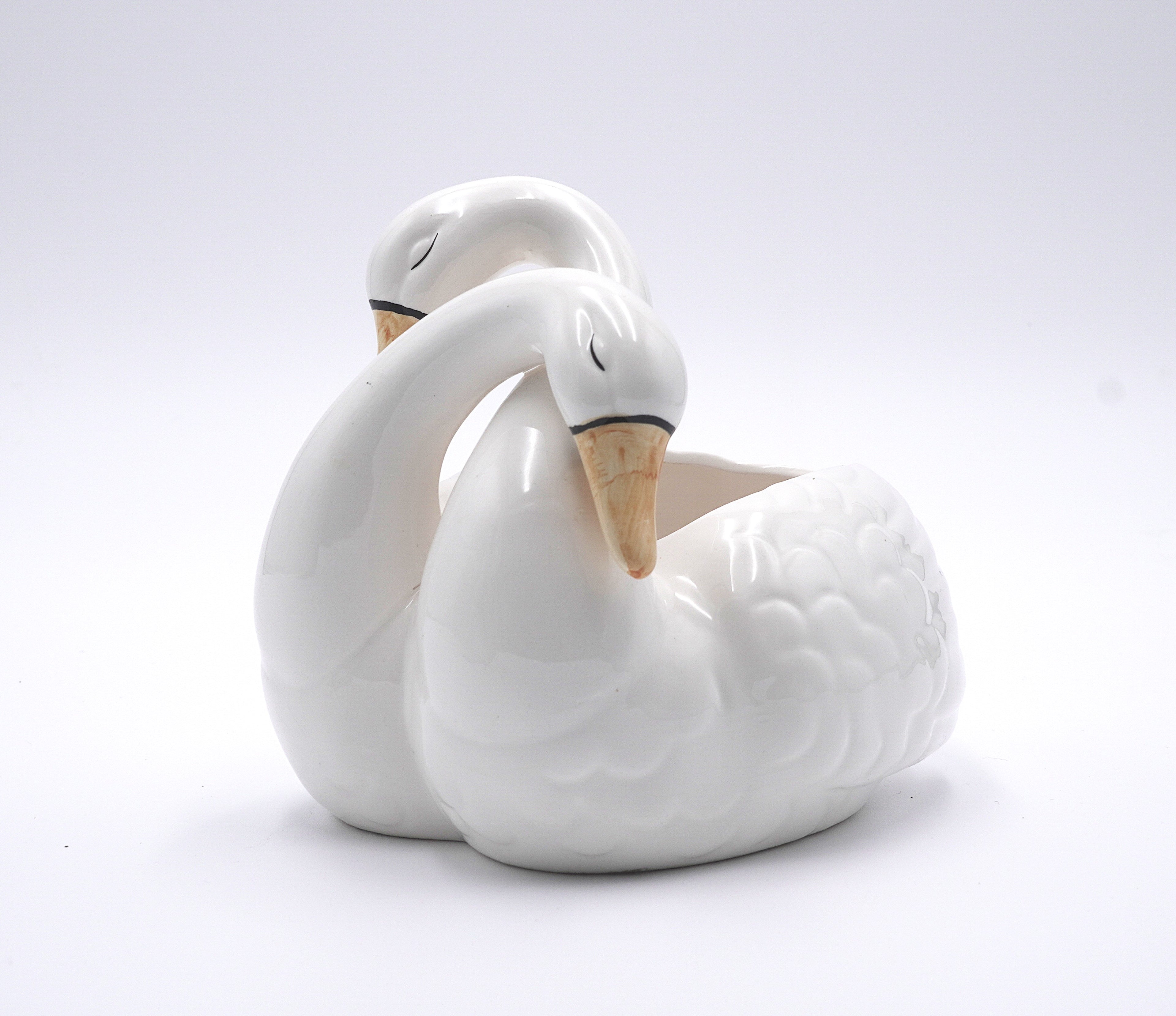 Vintage Double Swan Planter