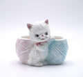 E.O. Brody Kitten & Yarn Double Planter