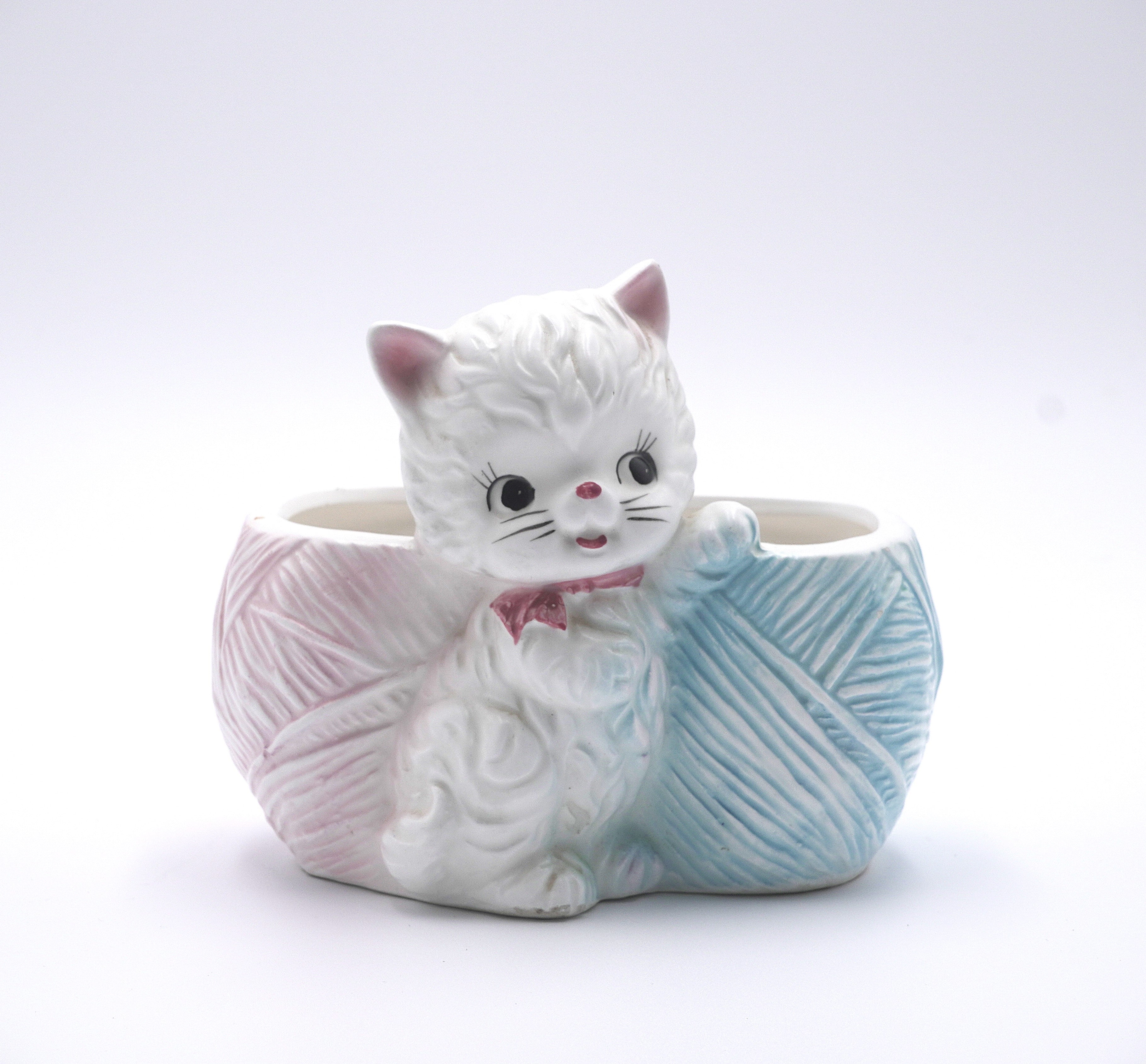 E.O. Brody Kitten & Yarn Double Planter
