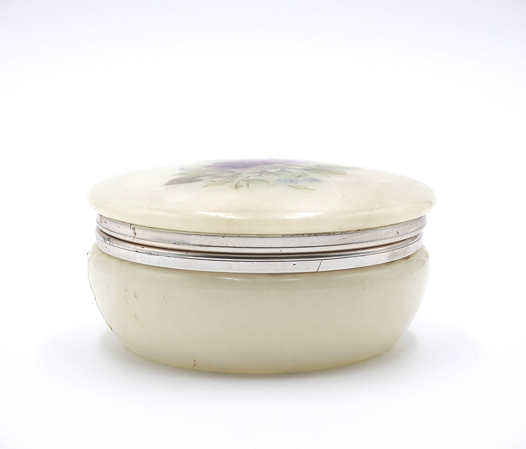 Genuine Italian Alabaster Jewelry Box
