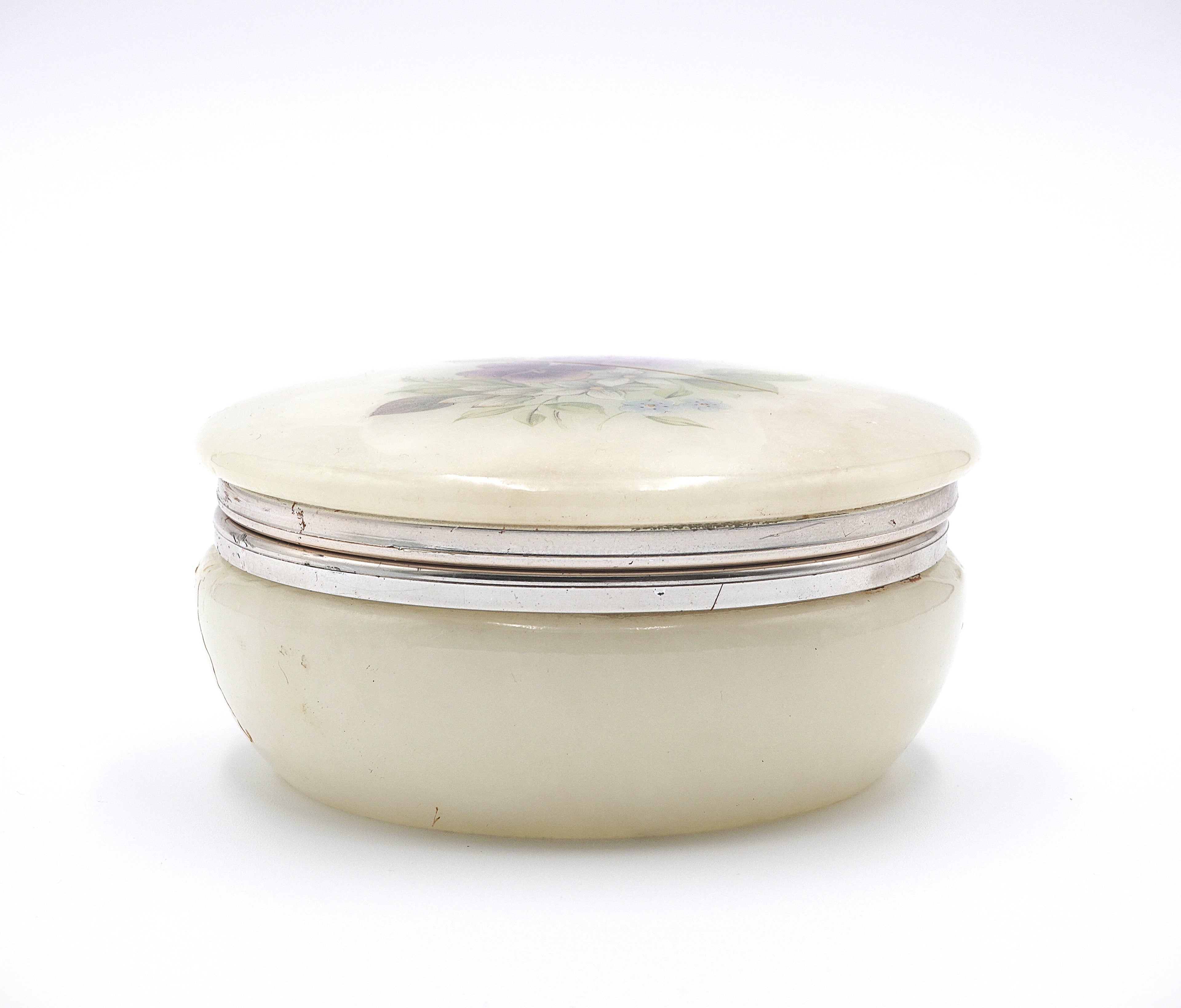 Genuine Italian Alabaster Jewelry Box