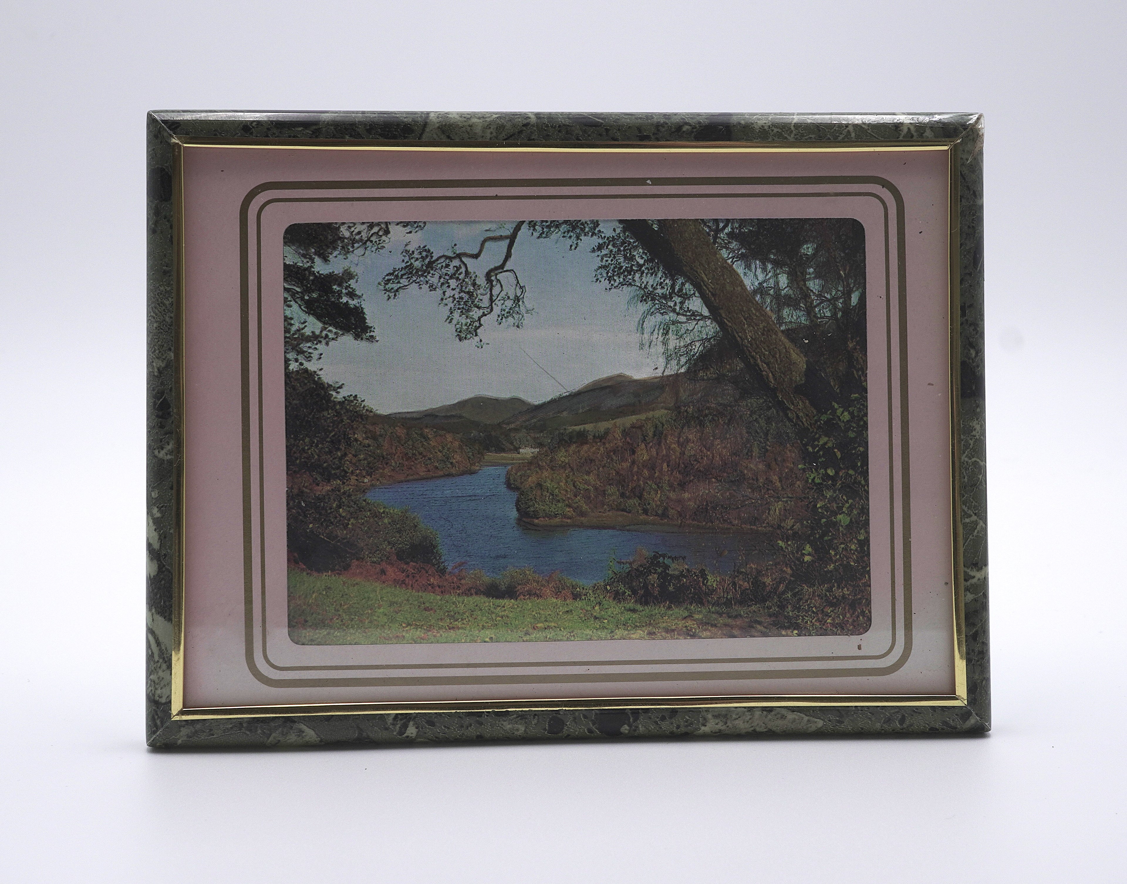 Vintage Iridescent Landscape Print