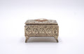 Vintage Ornate Cameo Jewelry Box – Victorian Revival Trinket Casket