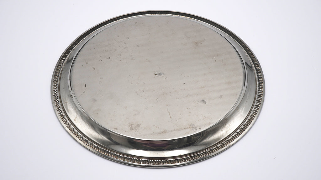 Silverplate Round Serving Tray