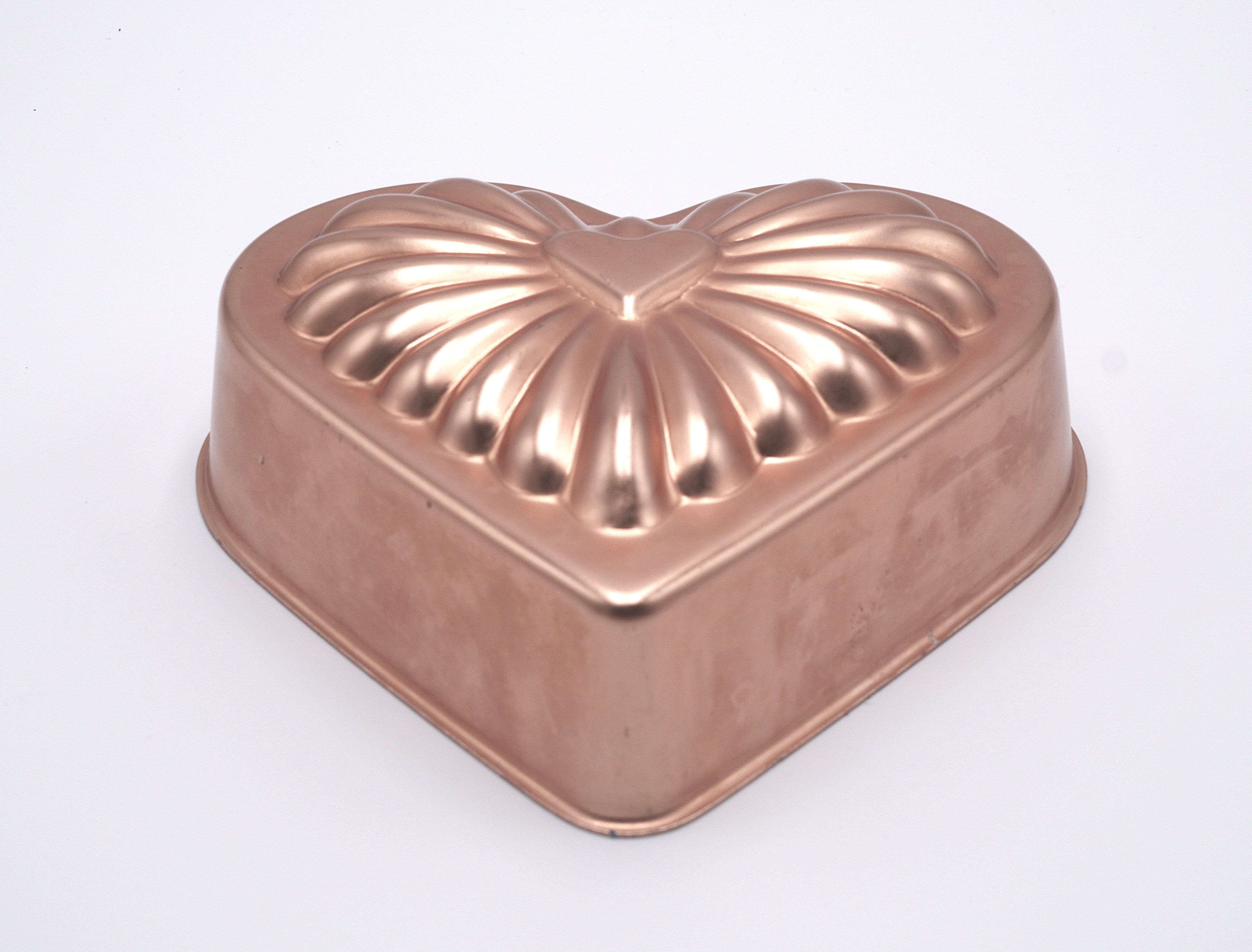 Copper Heart Baking Mold