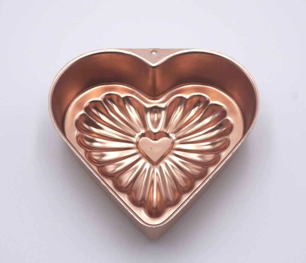 Copper Heart Baking Mold