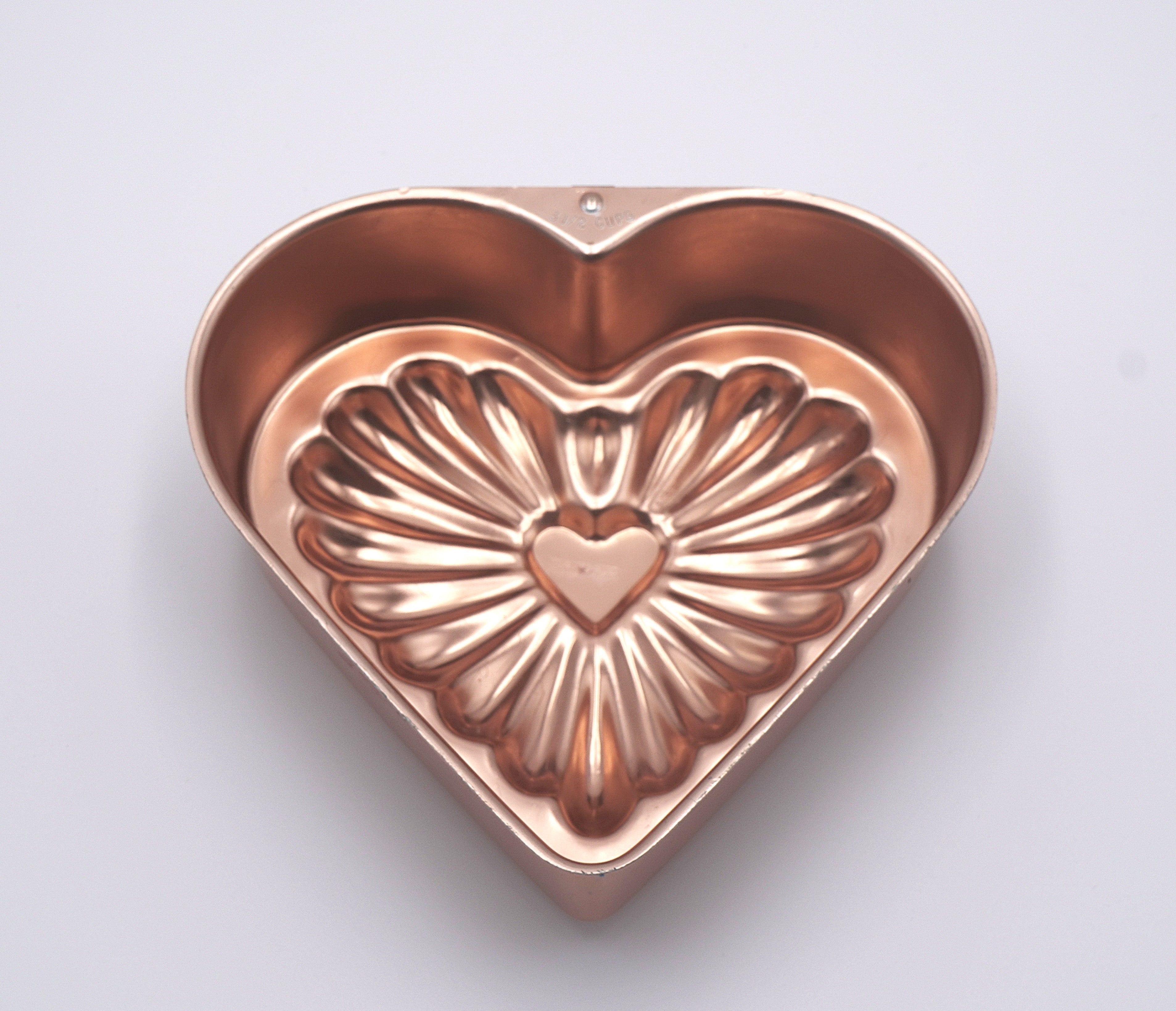 Copper Heart Baking Mold