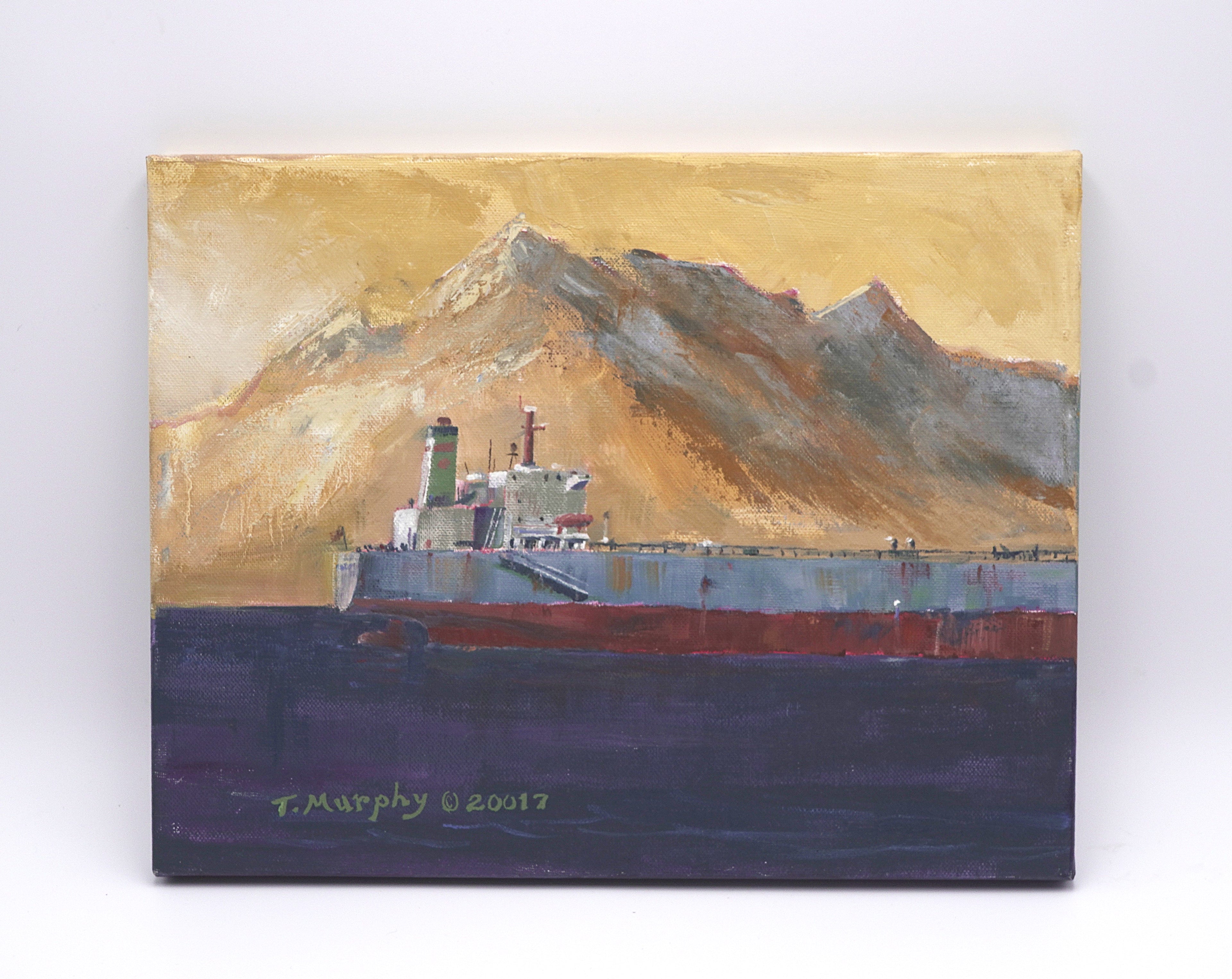 Signed Original Maritime Diptych Painting