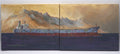 Signed Original Maritime Diptych Painting