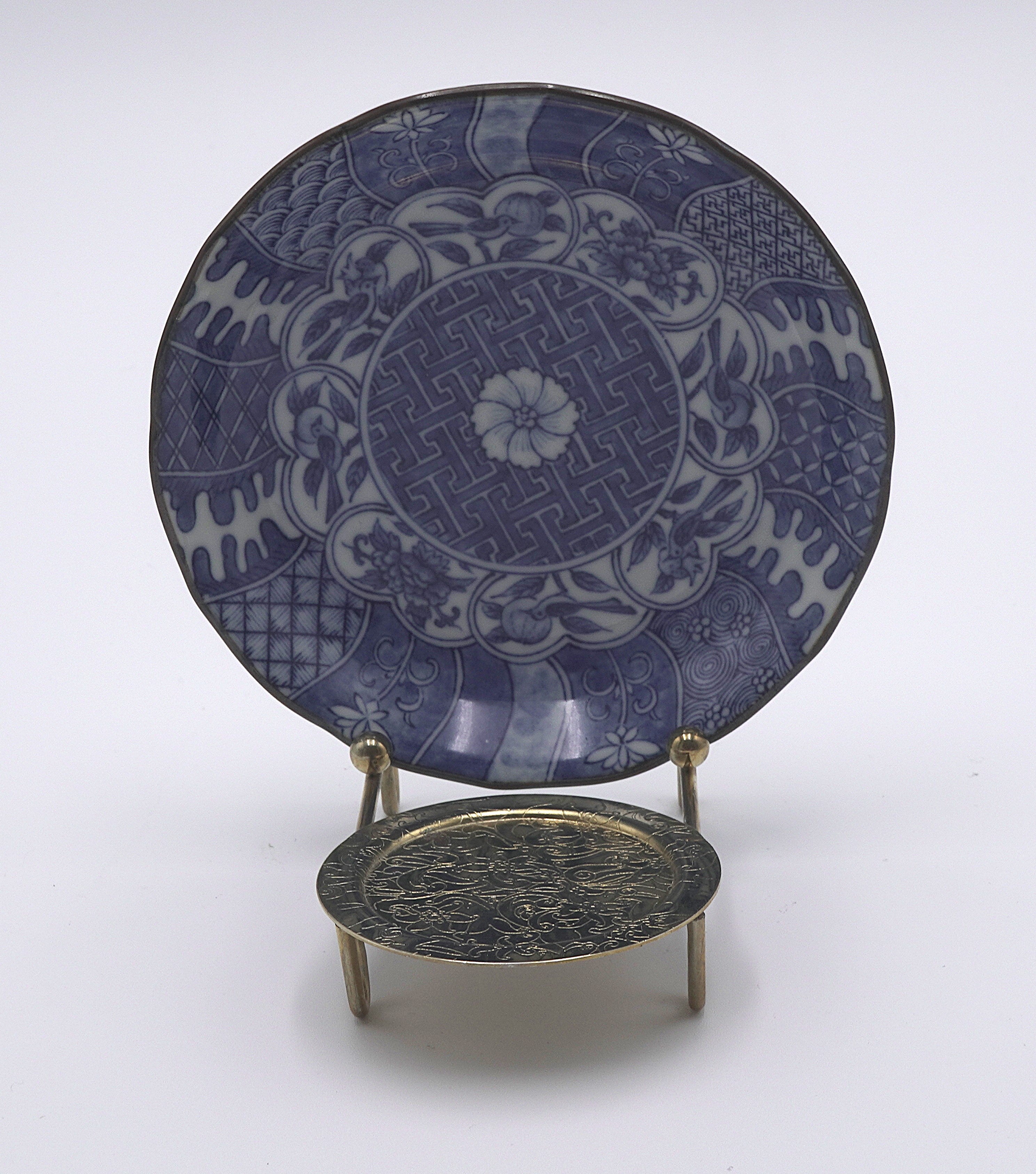 Japanese Blue and White Porcelain Saucers