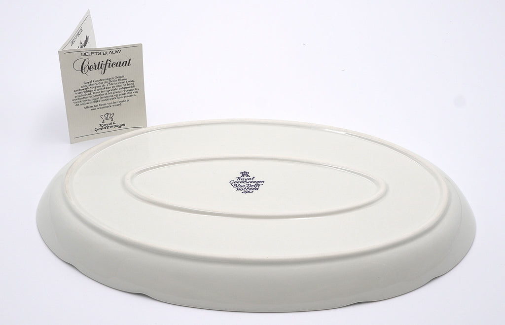 Royal Goedewaagen Blue Delft Holland America Line Platter – Dutch Maritime Commemorative with Certificate
