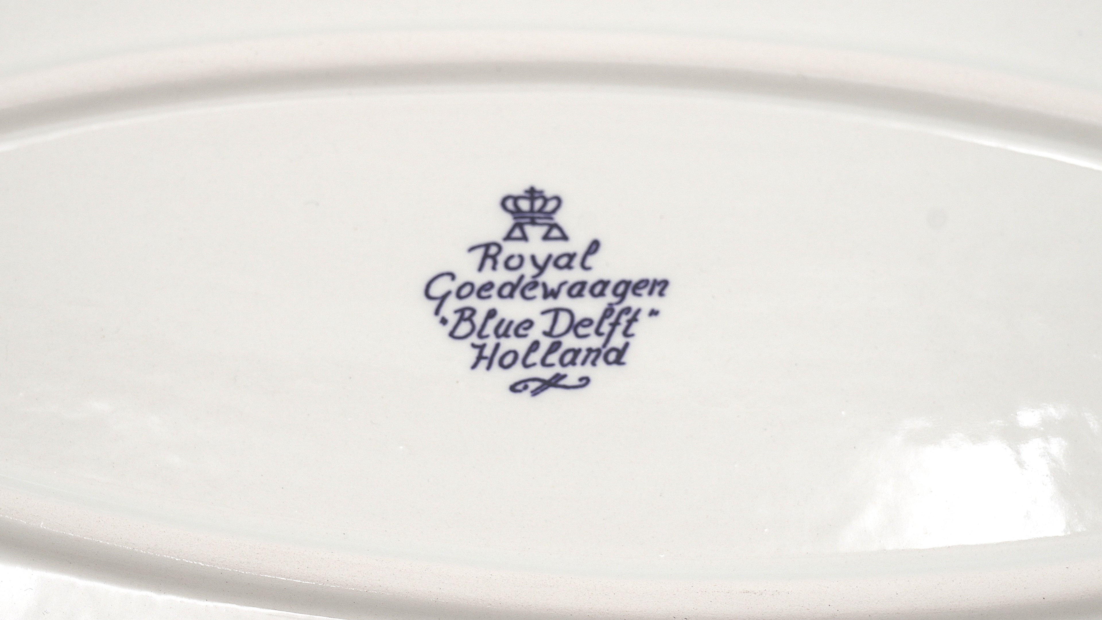 Royal Goedewaagen Blue Delft Holland America Line Platter – Dutch Maritime Commemorative with Certificate