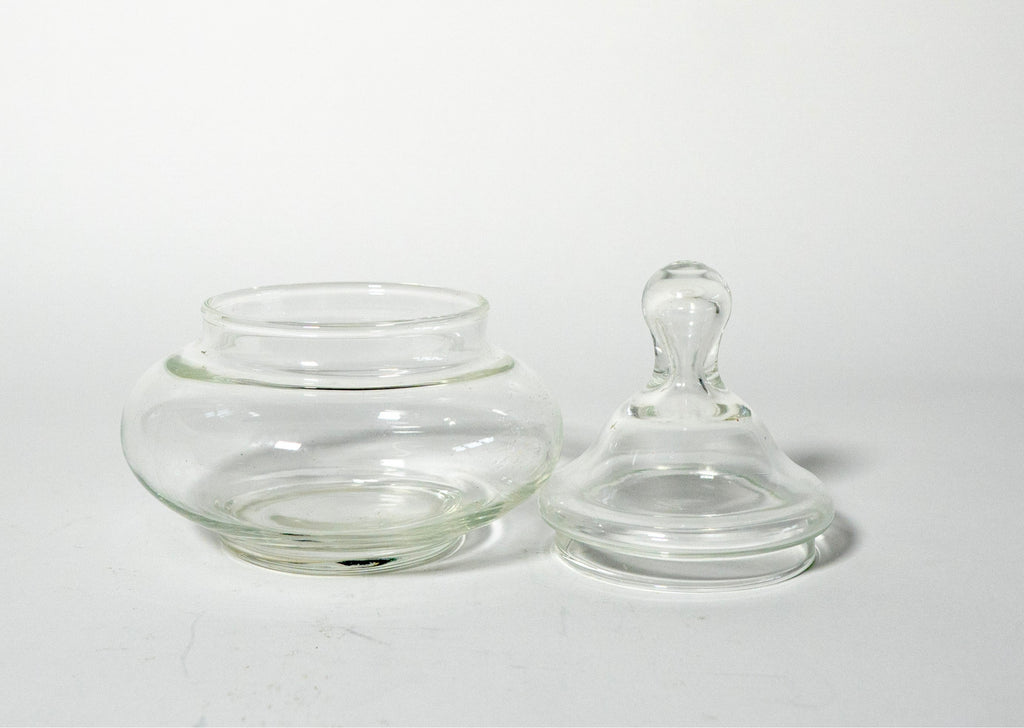 Clear Glass Apothecary Jar with Lid