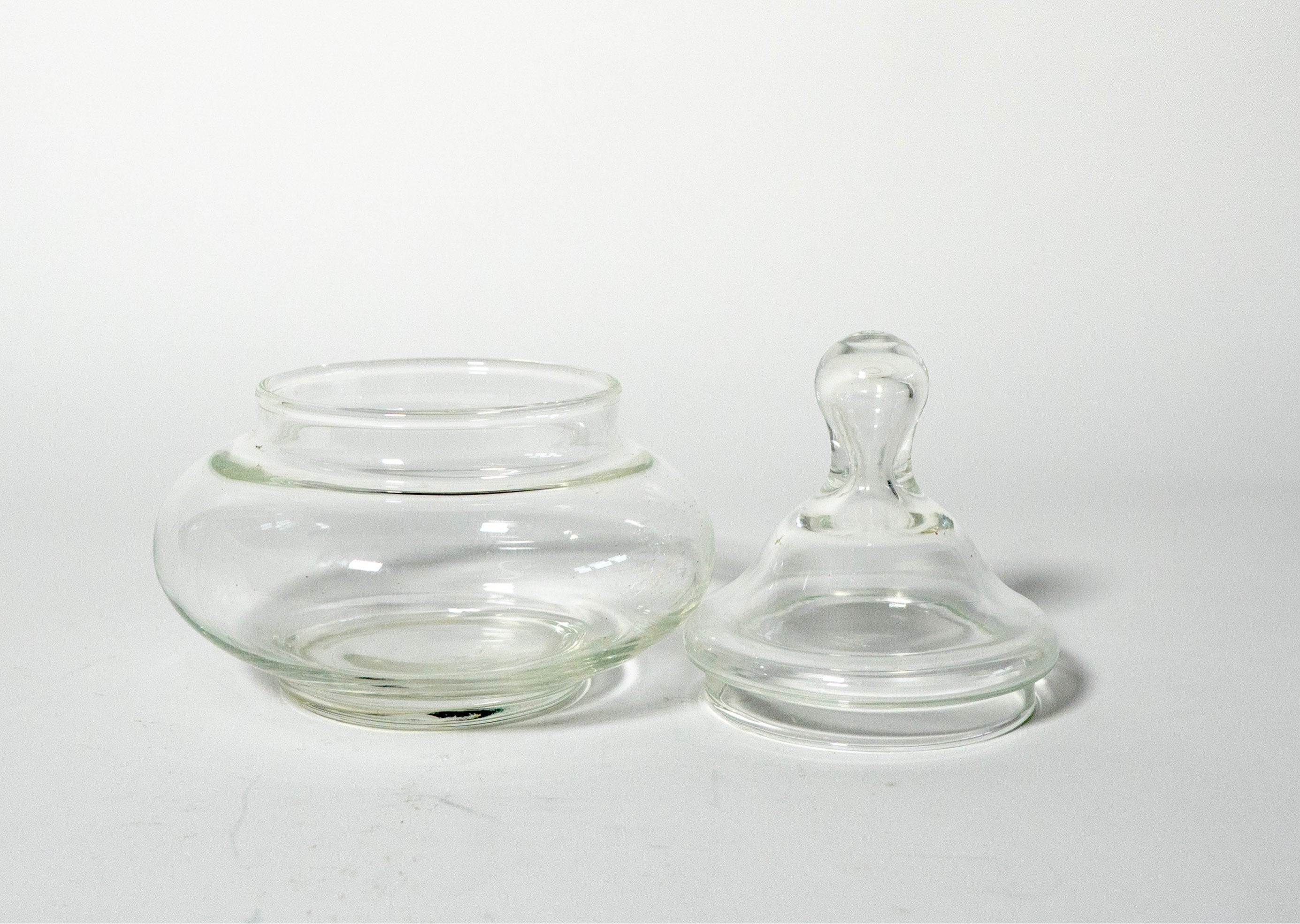 Clear Glass Apothecary Jar with Lid